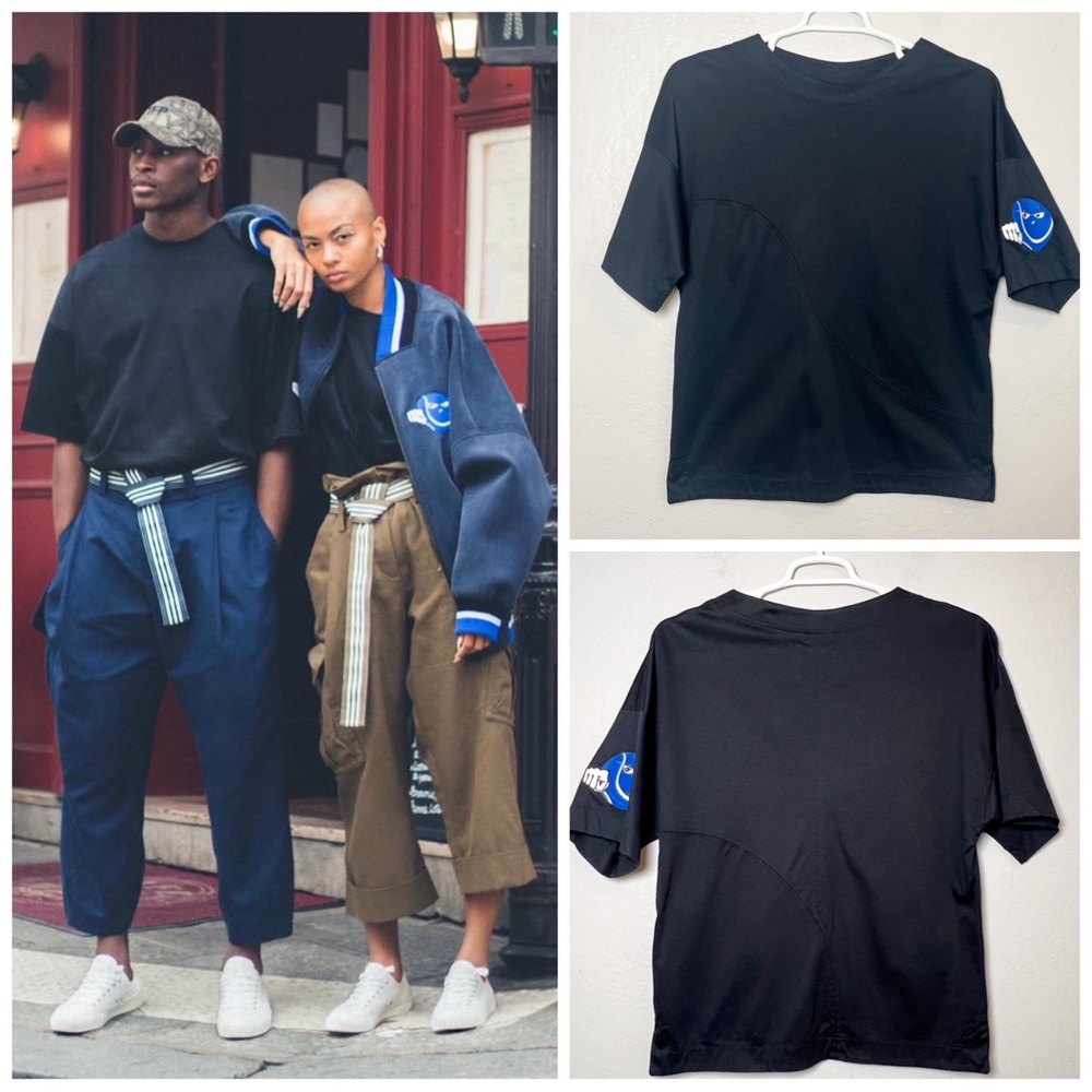 •TFP X FURI SPORT• Phantom Wave Oversized‎ T-Shirt in Black Size Small Tennis